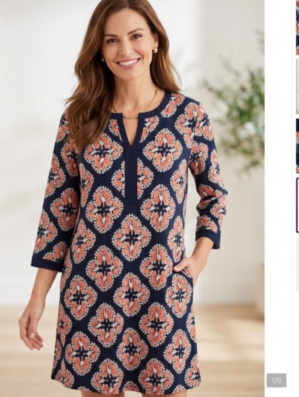 Crown & Ivy Tunic Peacock Dress Size 10 #New